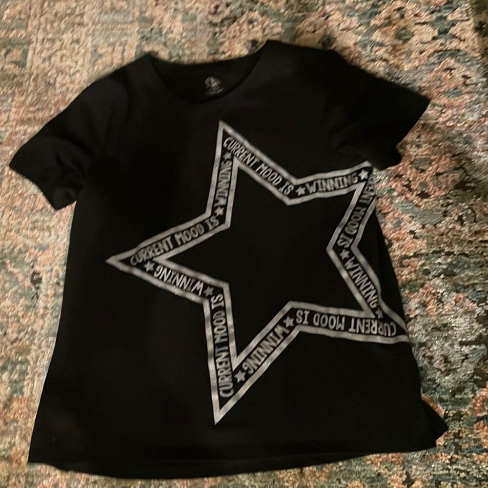 Girls size 10/12 black t-shirt